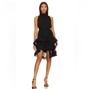 NWT ELLIATT Black ROSALIND FLIRTY SKT W/TIE Size SMALL